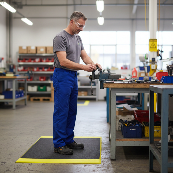 Premium Anti-Fatigue Work Mat - Non-Slip Cushioning for Comfort - Side view