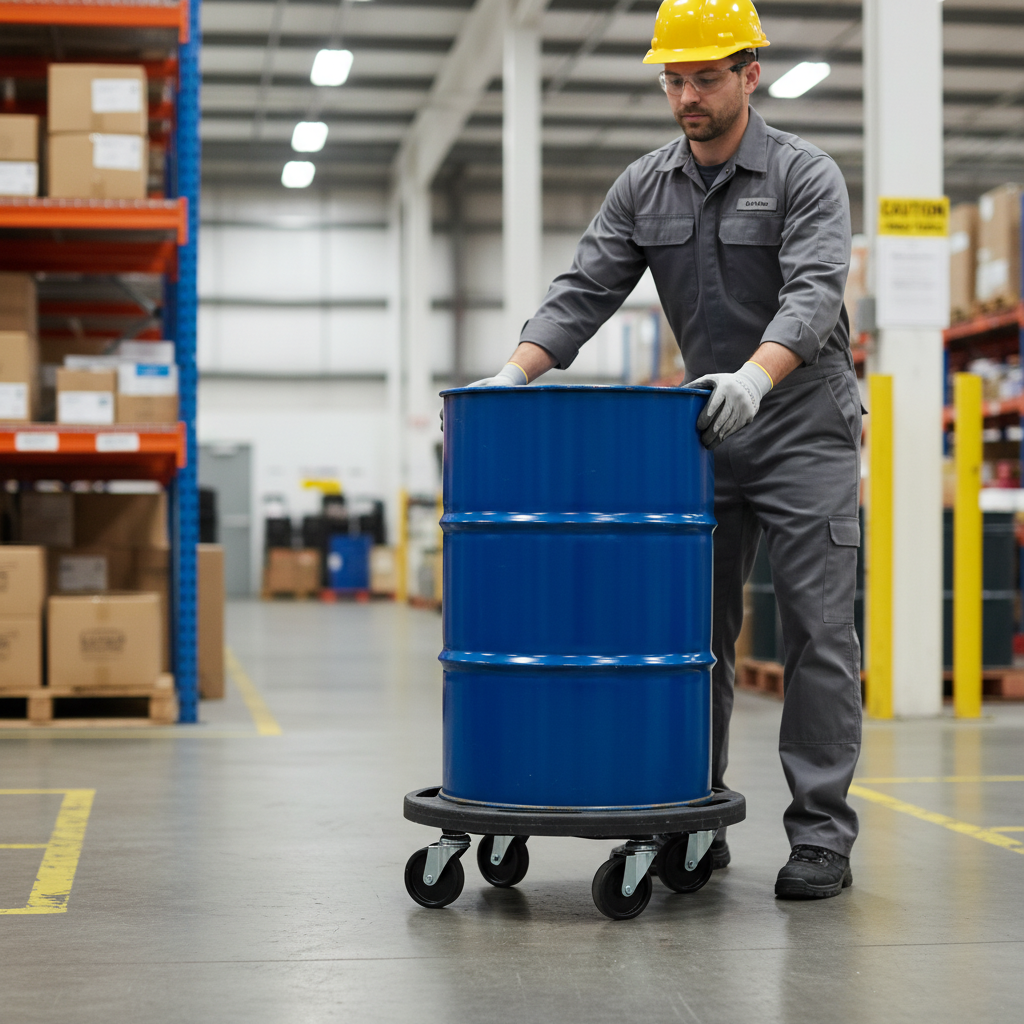 Heavy Duty Round Platform Dolly - 50kg Capacity for Easy Transport - Front view