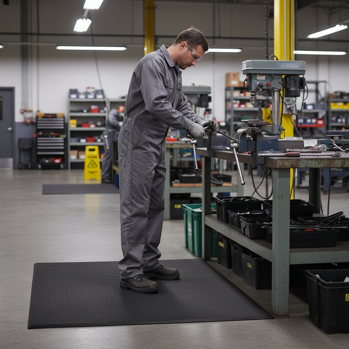 Premium Anti-Fatigue Work Mat - Non-Slip, Thick Foam for Comfort - Side view