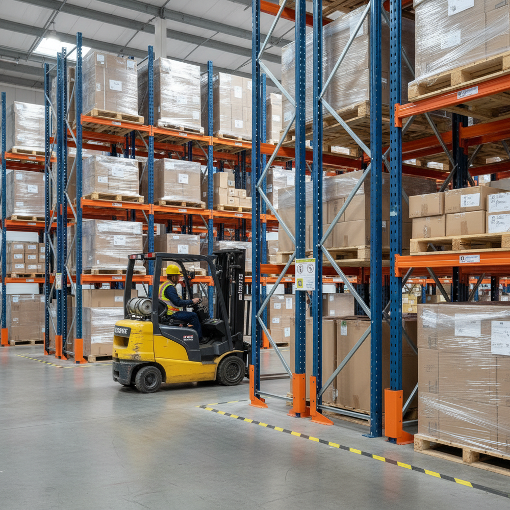 Heavy Duty Pallet Racking Frame Protectors for Ultimate Safety - Side view