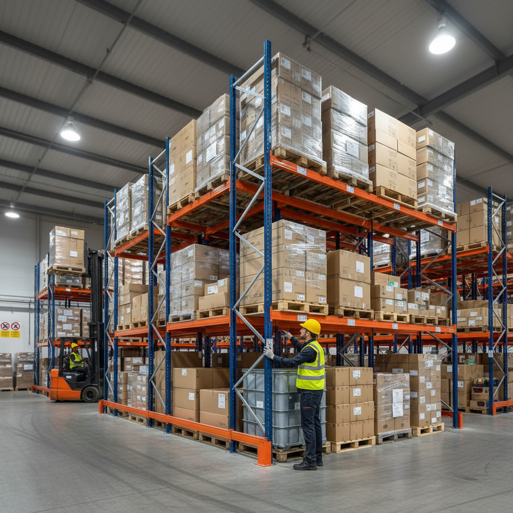 Heavy Duty Pallet Racking Beams for Industrial Storage Solutions - Side view