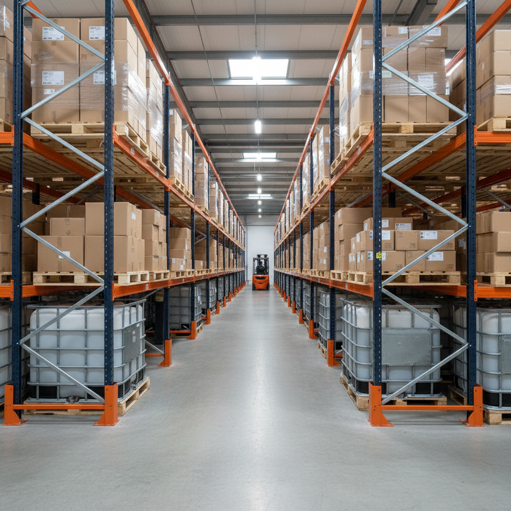 Open Timber Decking for Pallet Racking - Heavy Duty Storage Solution - Front view