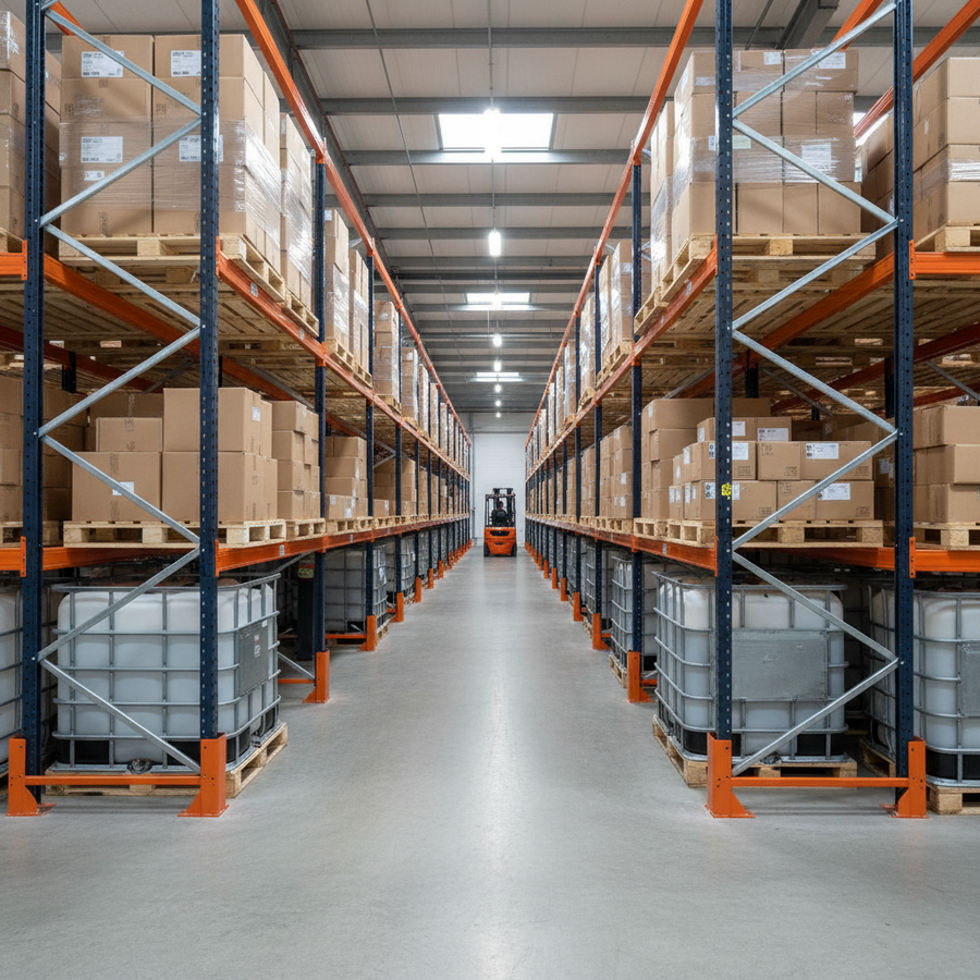 Open Timber Decking for Pallet Racking - Heavy Duty Storage Solution - Front view