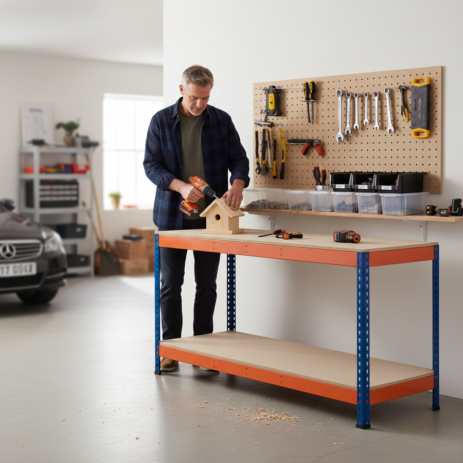 Professional Workbench - 915mm High - 400kg Capacity - Chipboard - Front view