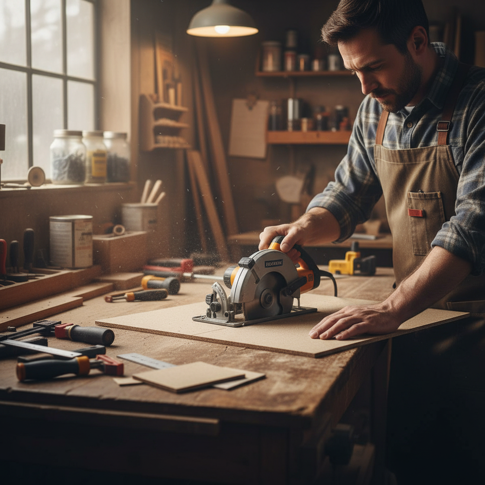 Premium Replacement Chipboard for Shelving Units - 15mm Thickness - Side view