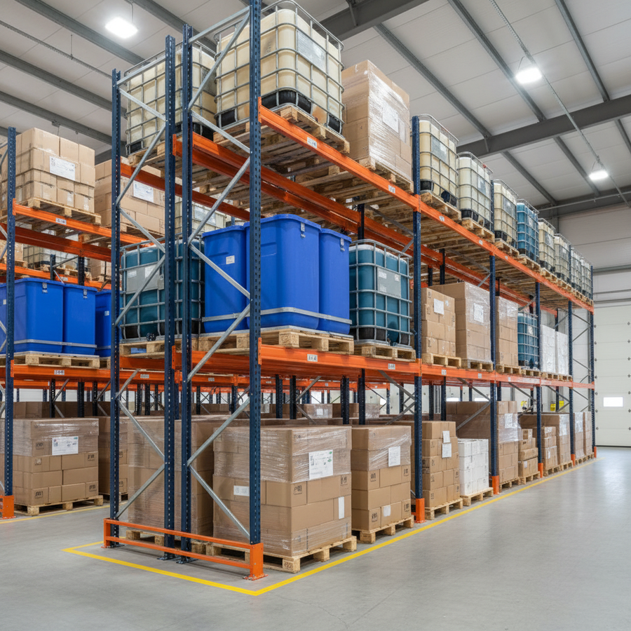 Heavy Duty Pallet Racking Beams for Industrial Storage Solutions - Front view