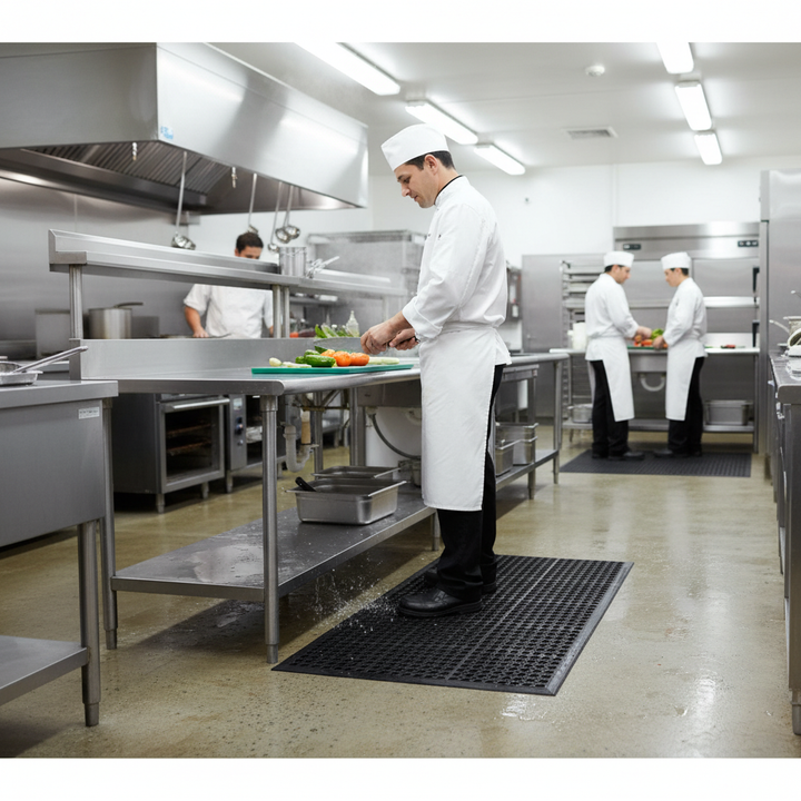 Premium Non-Slip Anti-Fatigue Work Mat for Comfort and Safety - Side view