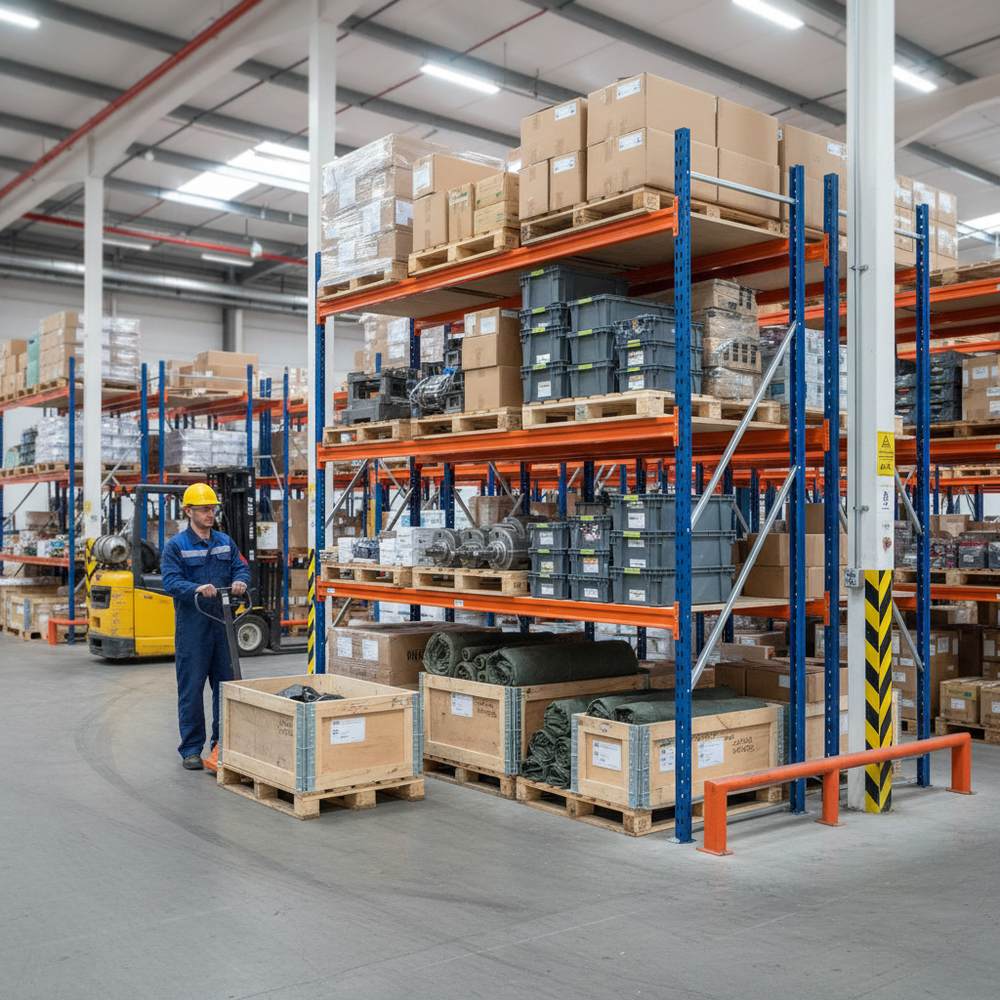 Heavy Duty Longspan Shelving - 3000mm High - Industrial Grade Storage - Side view