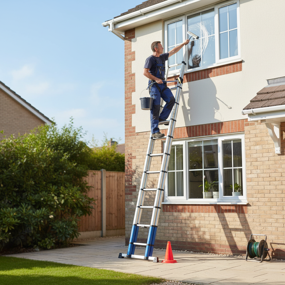 Premium Telescopic Ladders - Versatile and Compact - Side view