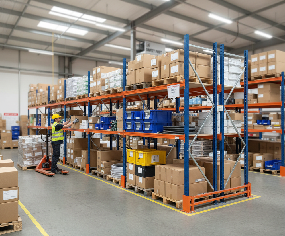 Heavy Duty Longspan Additional Shelf - Chipboard for Storage Solutions - Side view